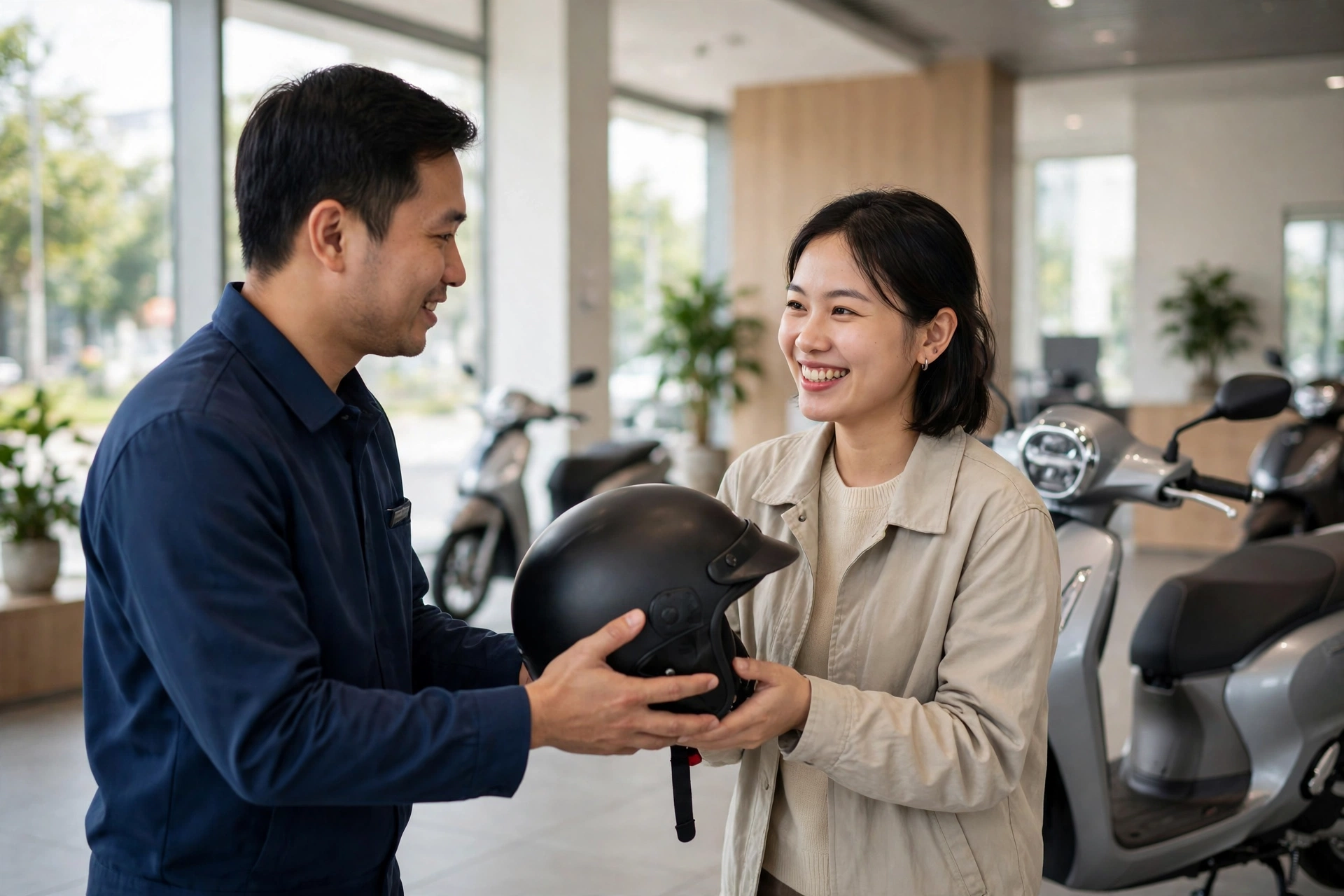 Bàn giao xe lái thử (ảnh minh hoạ)